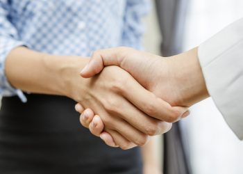Businesswomen handshake