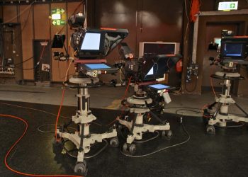 Television Studio Behind the Scenes